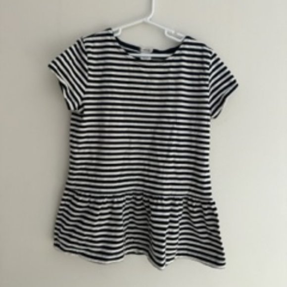 Crewcuts Other - J. Crew crewcuts Striped Peplum Tee Girls 14